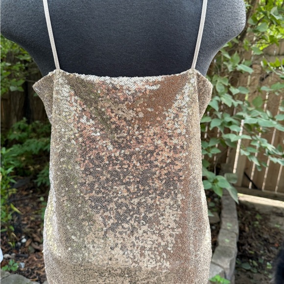 Joe Fresh Gold Sequin Camisole - Picture 4 of 8